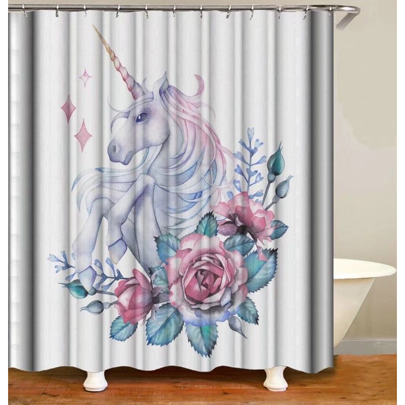 ANGELES DEL HOGAR - CORTINA PARA BAÑO DE GENERO 180 CM X 180 CM