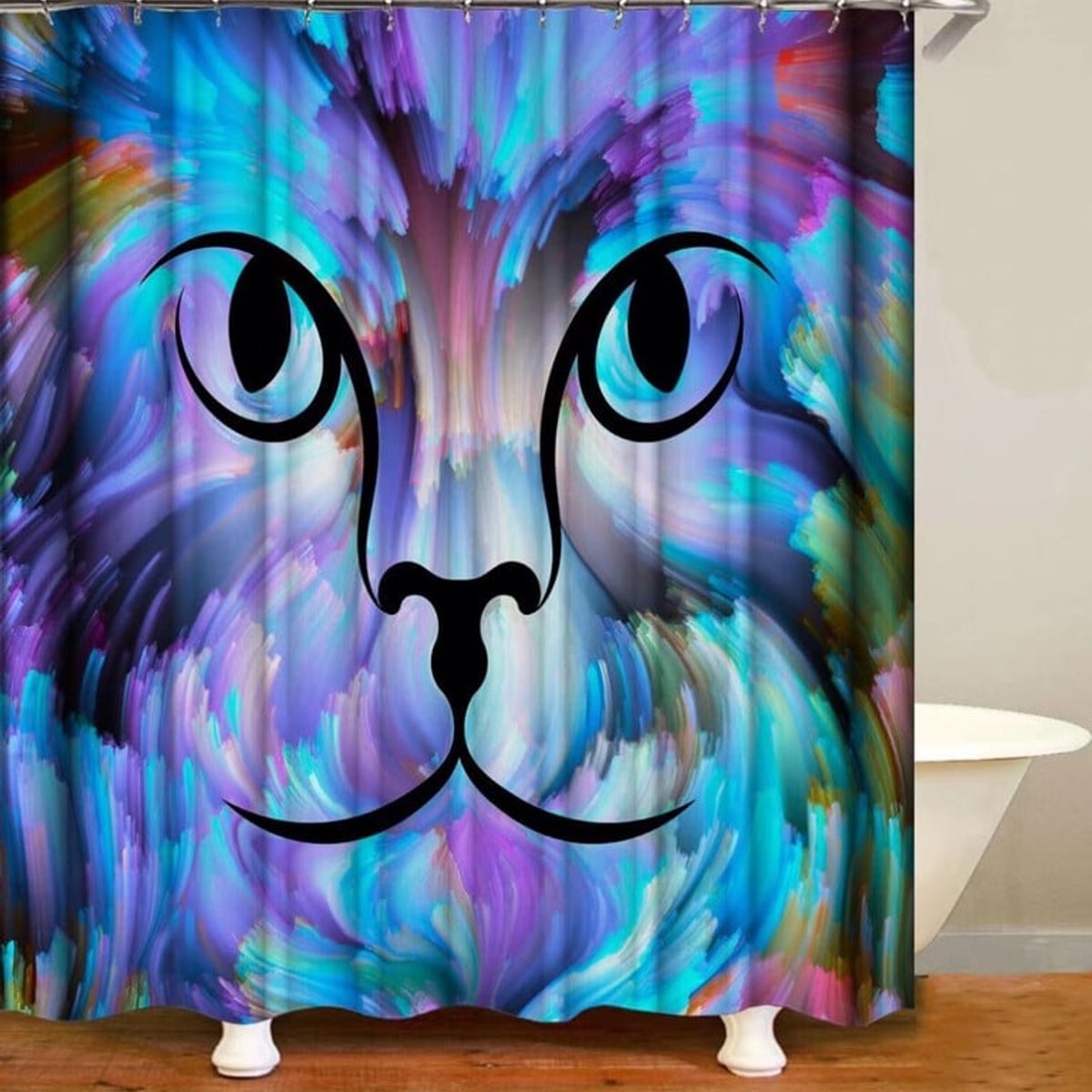 ANGELES DEL HOGAR - CORTINA PARA BAÑO DE GENERO 180 CM X 180 CM