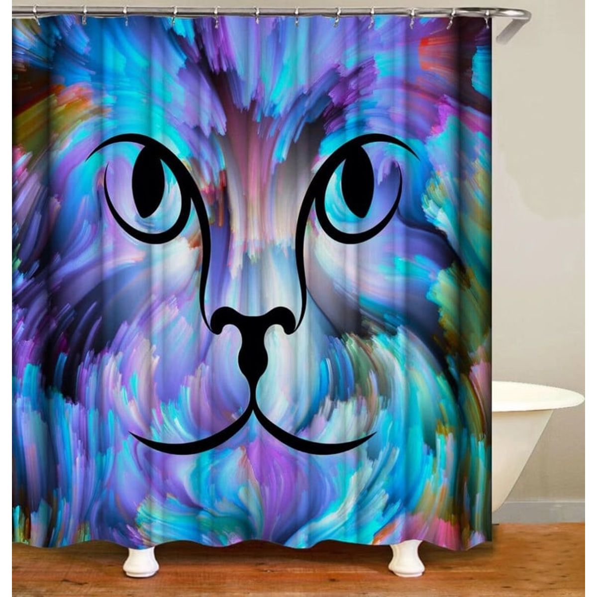 ANGELES DEL HOGAR - CORTINA PARA BAÑO DE GENERO 180 CM X 180 CM