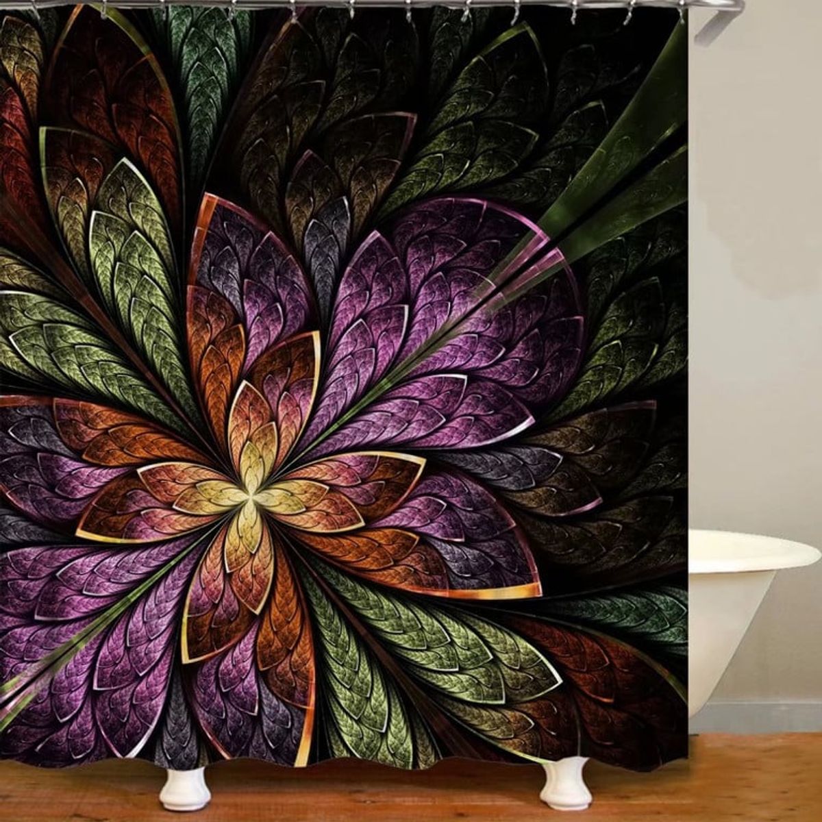 ANGELES DEL HOGAR - CORTINA PARA BAÑO DE GENERO 180 CM X 180 CM