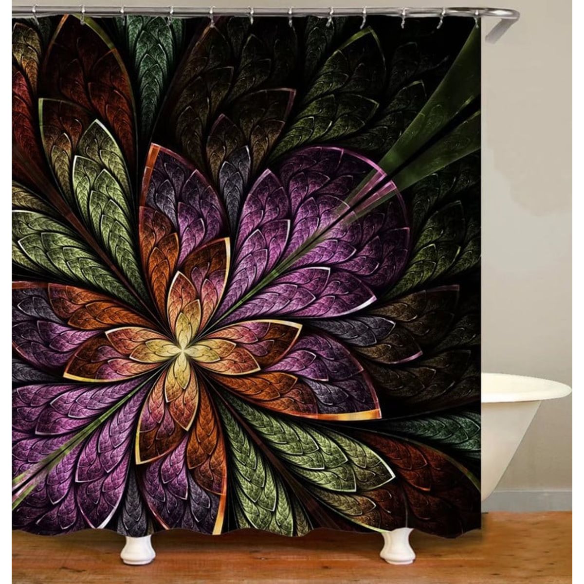 ANGELES DEL HOGAR - CORTINA PARA BAÑO DE GENERO 180 CM X 180 CM