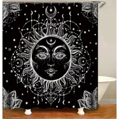 ANGELES DEL HOGAR - CORTINA PARA BAÑO DE GENERO 180 CM X 180 CM