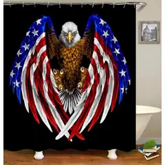 ANGELES DEL HOGAR - CORTINA PARA BAÑO DE GENERO 180 CM X 180 CM