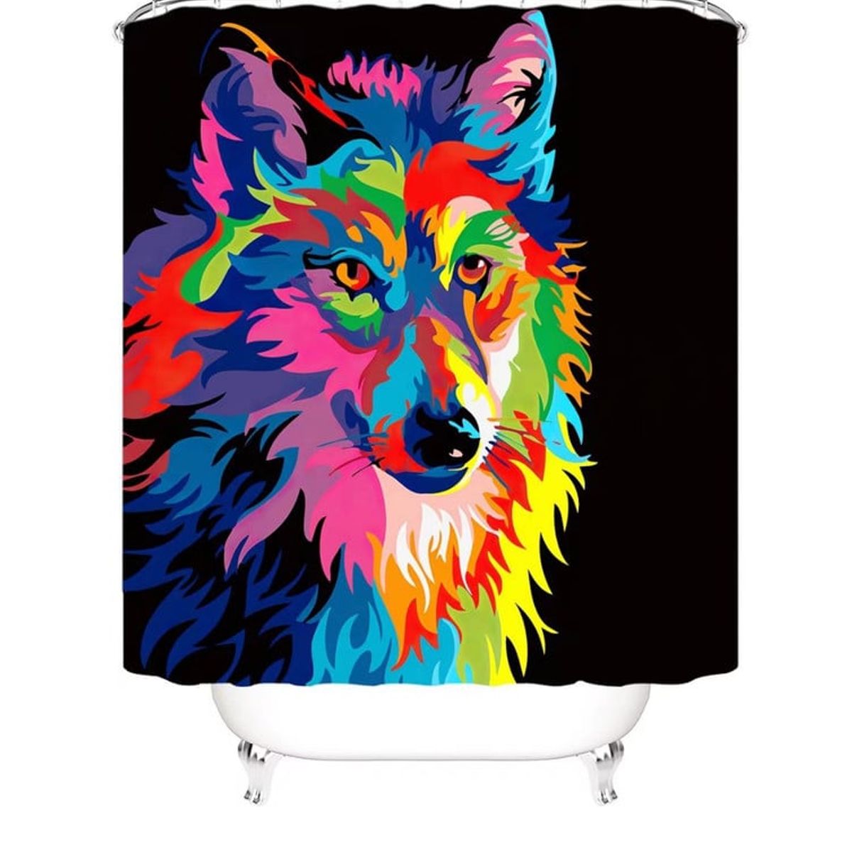 ANGELES DEL HOGAR - CORTINA PARA BAÑO DE GENERO 180 CM X 180 CM