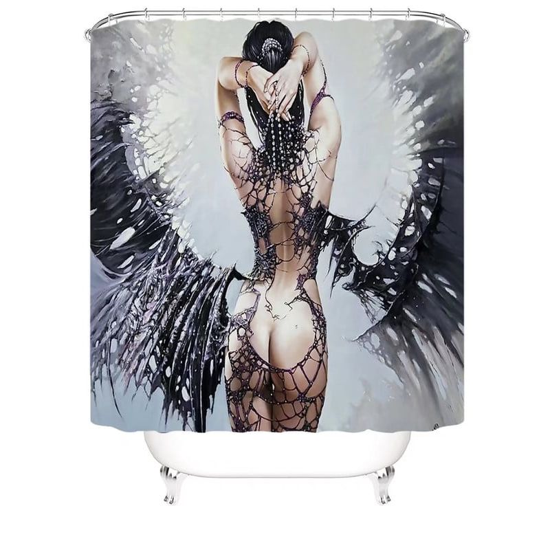 ANGELES DEL HOGAR - CORTINA PARA BAÑO DE GENERO 180 CM X 180 CM