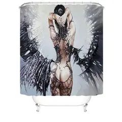 ANGELES DEL HOGAR - CORTINA PARA BAÑO DE GENERO 180 CM X 180 CM