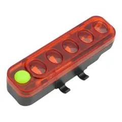 GENERICO - Luz LED Trasera Recargable Para Bicicleta Con 4 Efectos