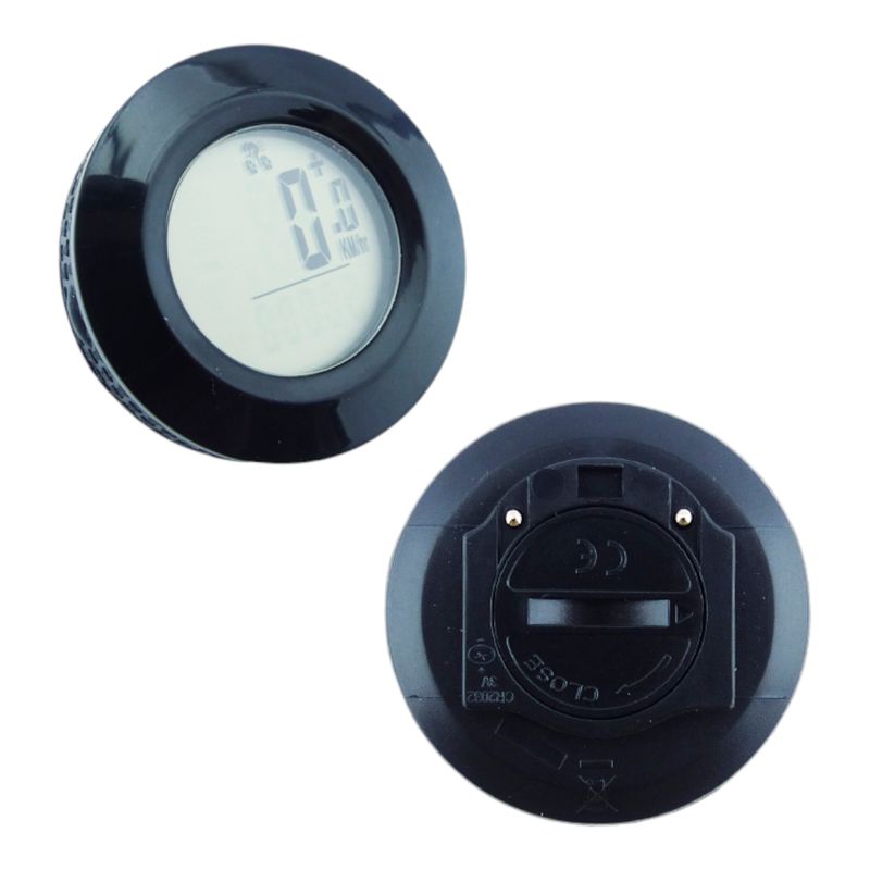 GENERICO - Computador Bicicleta Velocimetro Med De T° Pantalla LCD verd