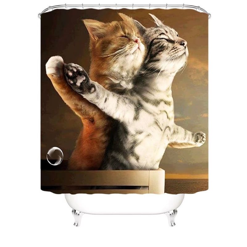 ANGELES DEL HOGAR - CORTINA PARA BAÑO DE GENERO 180 CM X 180 CM