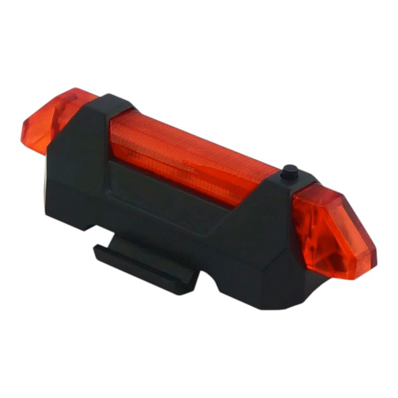 GENERICO - 2x Luz Roja 5 LED Recargable USB Luz Trasera Para Bicicleta