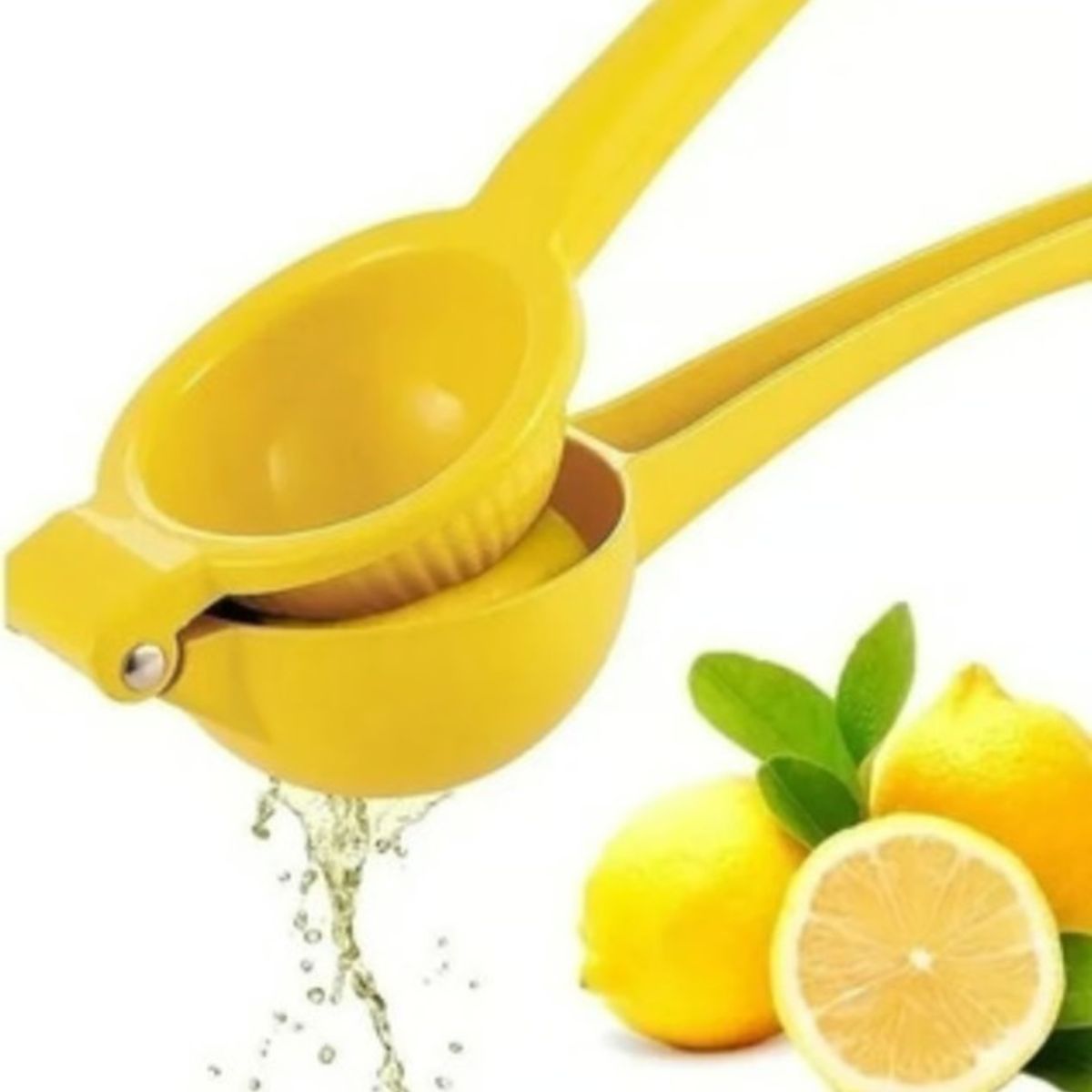 GENERICO - Exprimidor Manual De Limon Mango Prensa Metalico