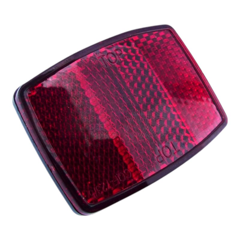GENERICO - 2x Reflectante  Bicicleta Delantero Trasero blanco y rojo