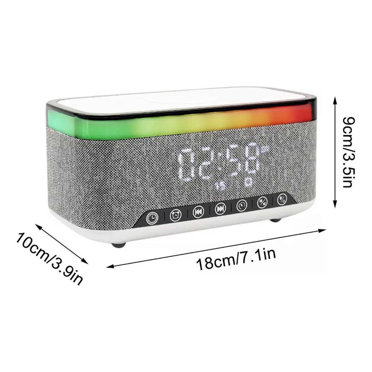 GENERICO - Parlante Bluetooth Portátil Con Carga Inalámbrica