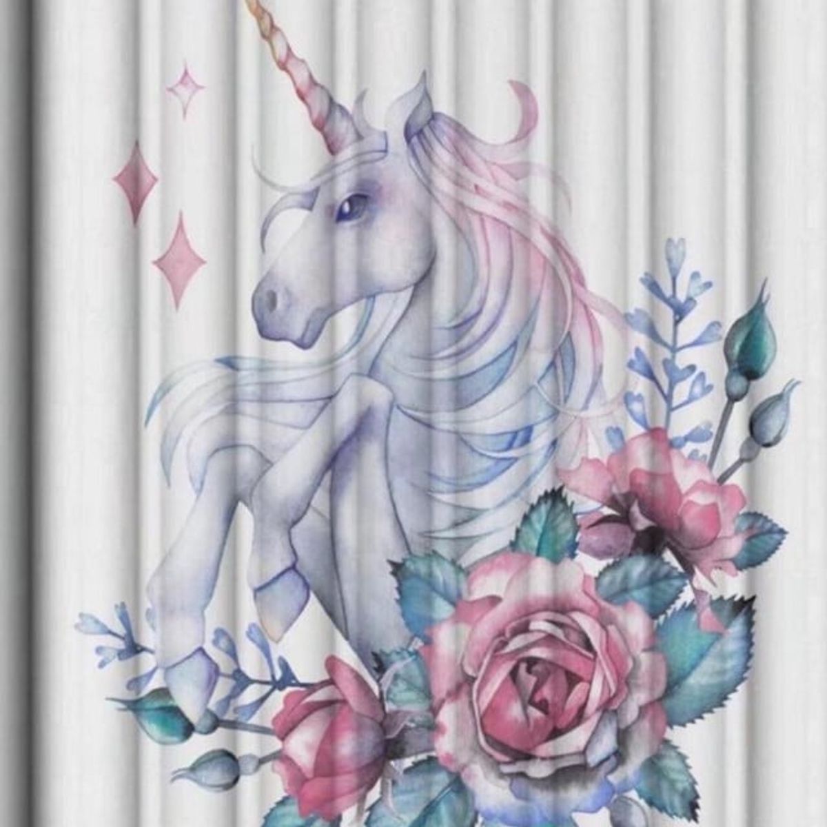 GENERICO - CORTINA DE BAÑO MAS FORRO DE DUCHA IMPERMEABLE