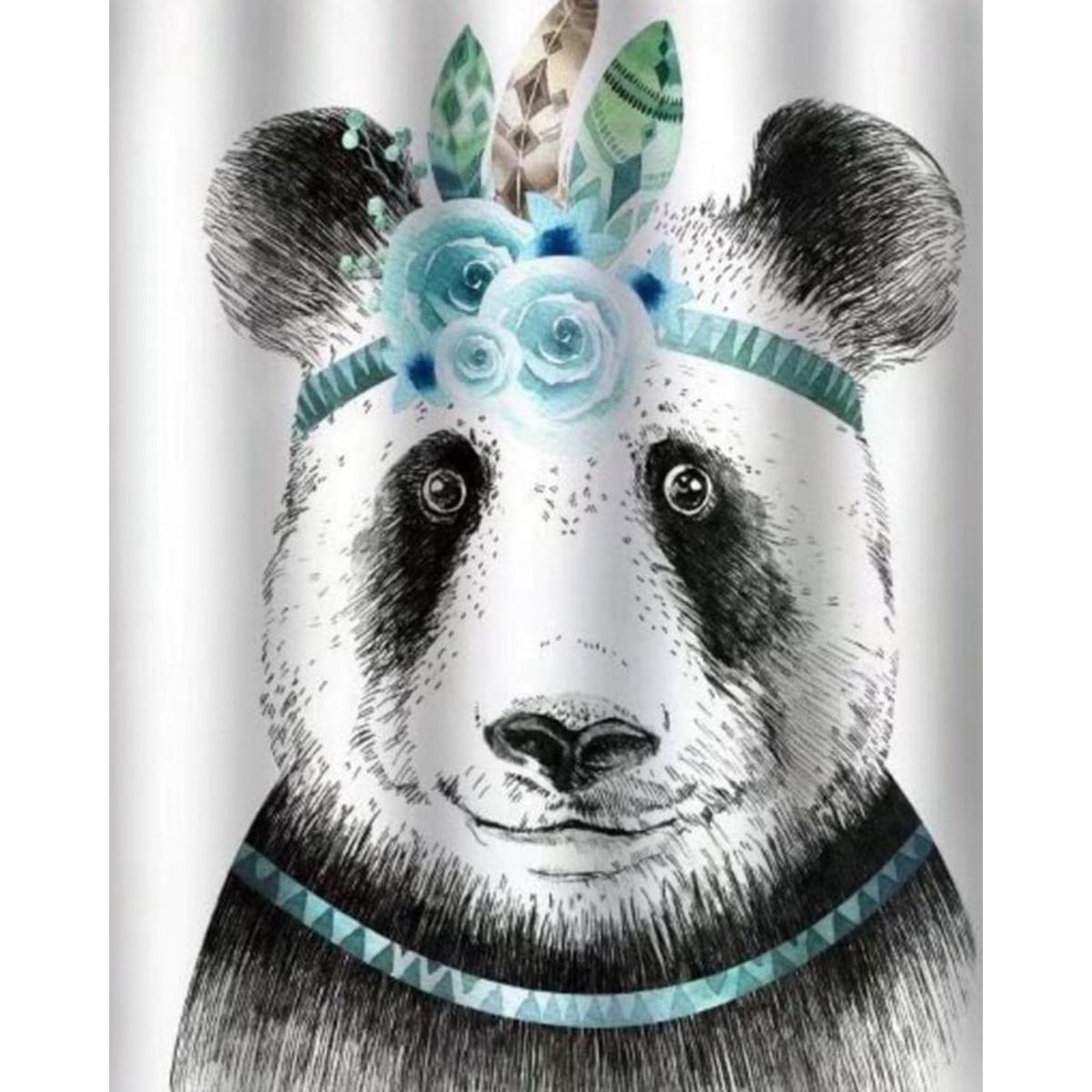 GENERICO - CORTINA DE BAÑO MAS FORRO DE DUCHA IMPERMEABLE