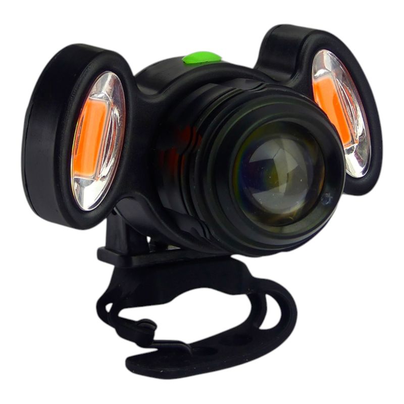 GENERICO - 2x Luz Delantera Recargable Para Bicicleta Con Zoom