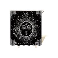 CORTINA DE BAÑO MAS FORRO DE DUCHA IMPERMEABLE