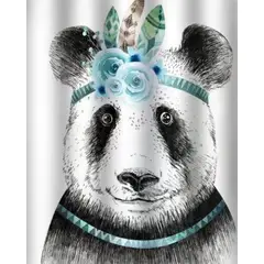 GENERICO - CORTINA DE BAÑO MAS FORRO DE DUCHA IMPERMEABLE