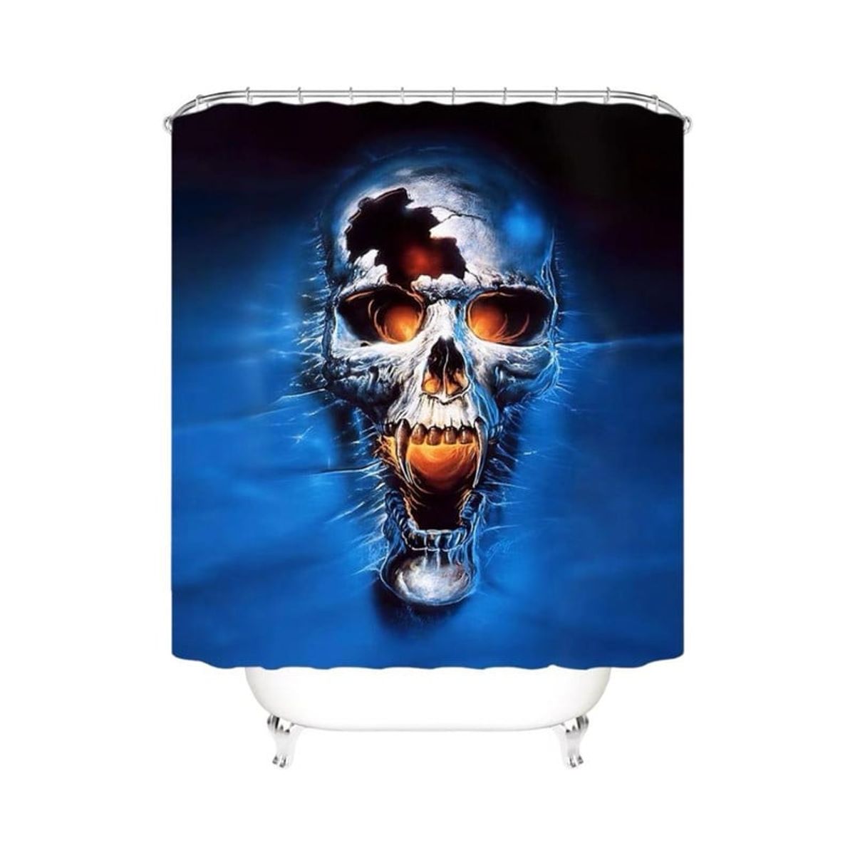 GENERICO - CORTINA DE BAÑO MAS FORRO DE DUCHA IMPERMEABLE