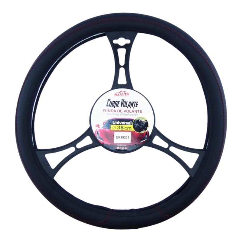 GENERICO - Cubre Volante Cuero Tela Modelo M 200 Marca WEIAIER beige