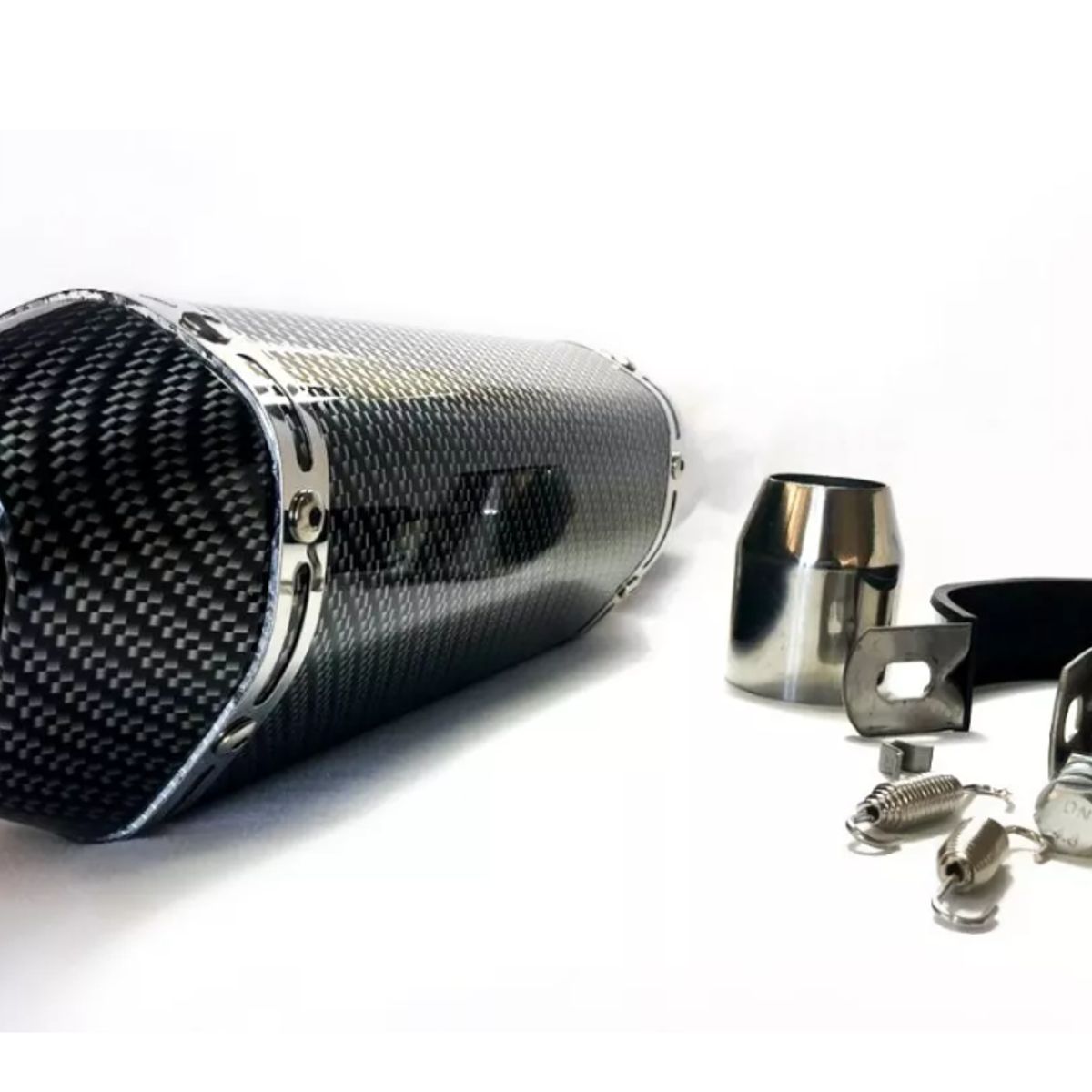 GENERICO - Tronador Para Motos Sc Project Carbón 38cm