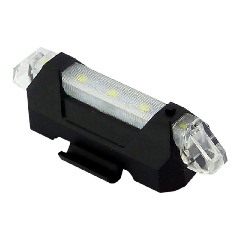 GENERICO - 3x Luz Blanca 5 LED Recargable USB Delantera Para Bicicleta