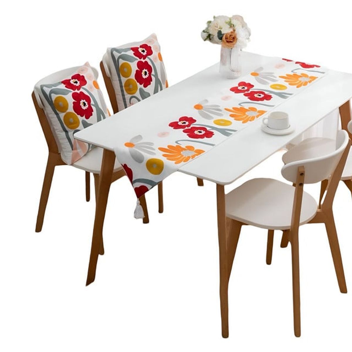 GENERICO - Camino de mesa bordado 33x180 cm