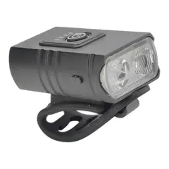 GENERICO - 2x Luz 2 LED Delantera Recargable 6 Tipos De Luz Bicicleta