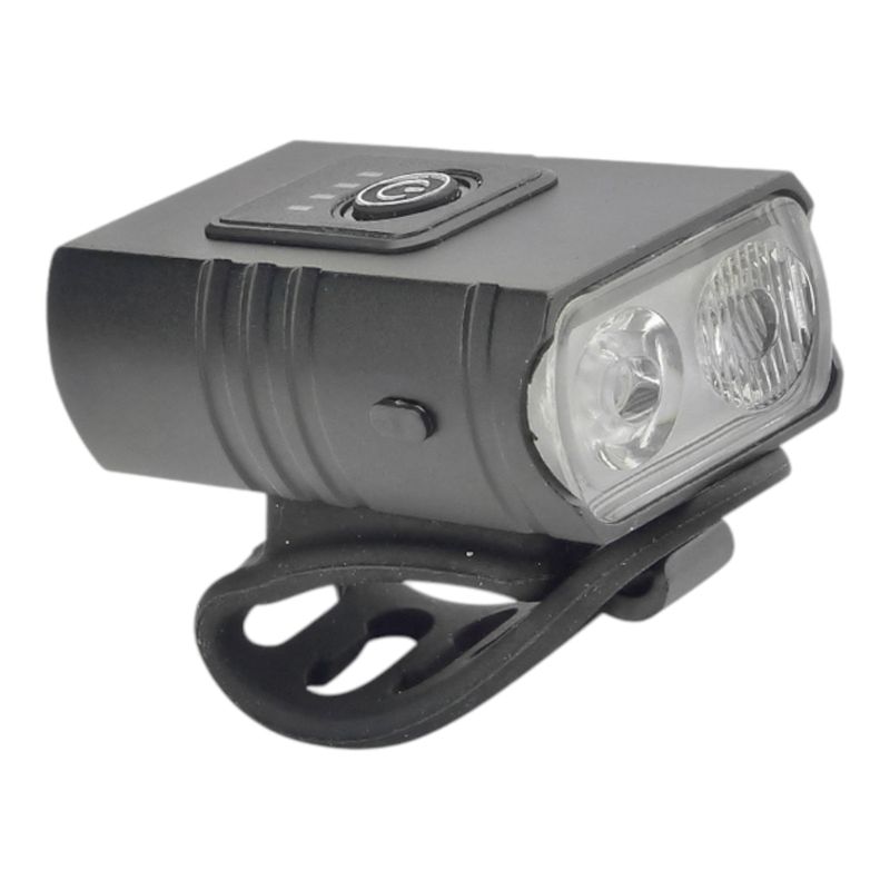 GENERICO - Luz 2 LED Delantera Recargable 6 Tipos De Luz Para Bicicleta