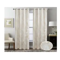 GENERICO - Cortina Opaca Tradicional 2 Paños 140 x 230 cm - Oro Triángulos 552