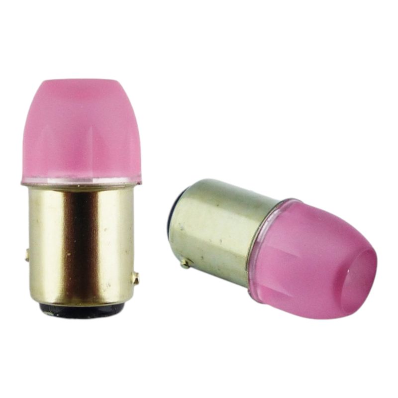 DEZZER - x2 Ampolleta LED 1157 Fija Roja De 2 Contactos