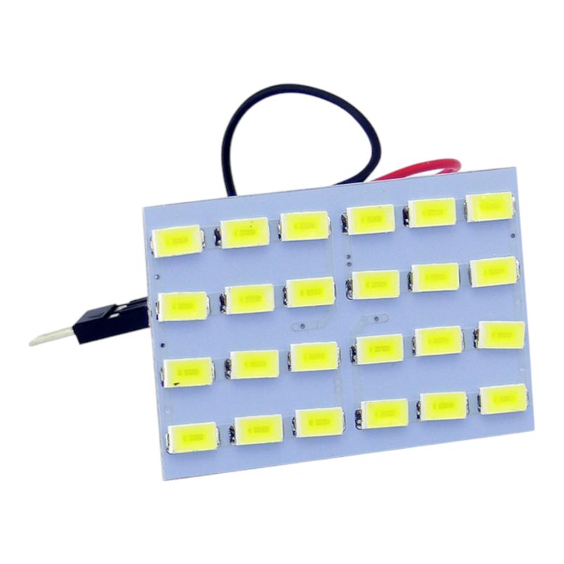 GENERICO - x2 Luz 24 LED Tipo Fusible Luz Blanca 12V Con Accesorios