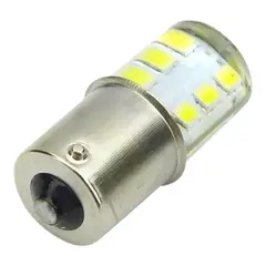 DEZZER - Ampolletas De 12 LED Y 1 Contacto 24Volt Luz Blanca Fija
