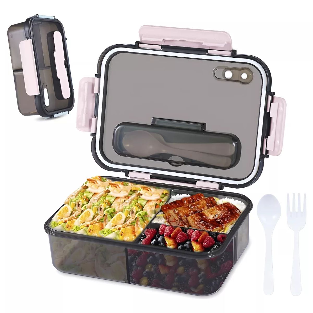 GENERICO - Fiambrera Portátil Térmico Lunch Box Gran Capacidad 1500ml
