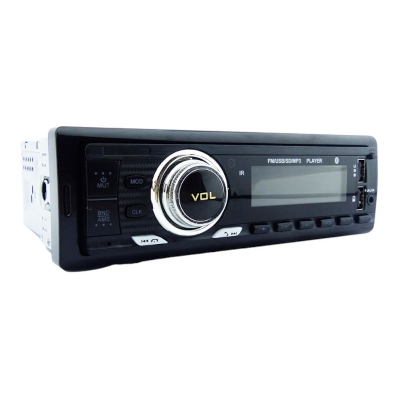 GENERICO - Radio Para Auto Con Bluetooth Autogp Panel Desmontable 2 USB