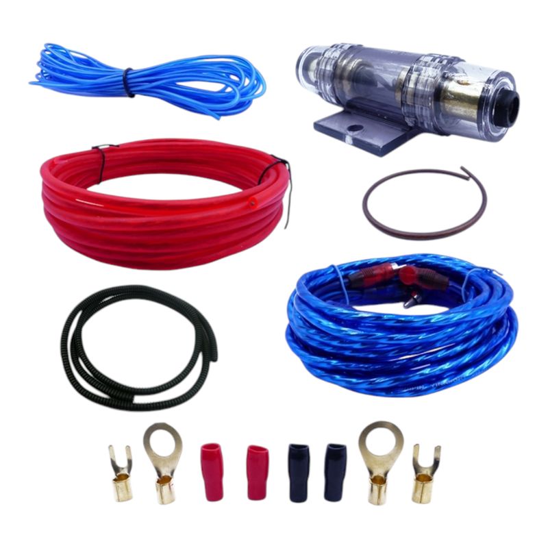 GENERICO - Kit Cables Para Amplificacion 2.000 W Dezzer Alta Calidad