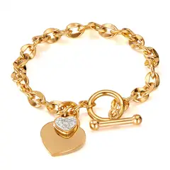 TIOZONEY - Pulsera de acero inoxidable