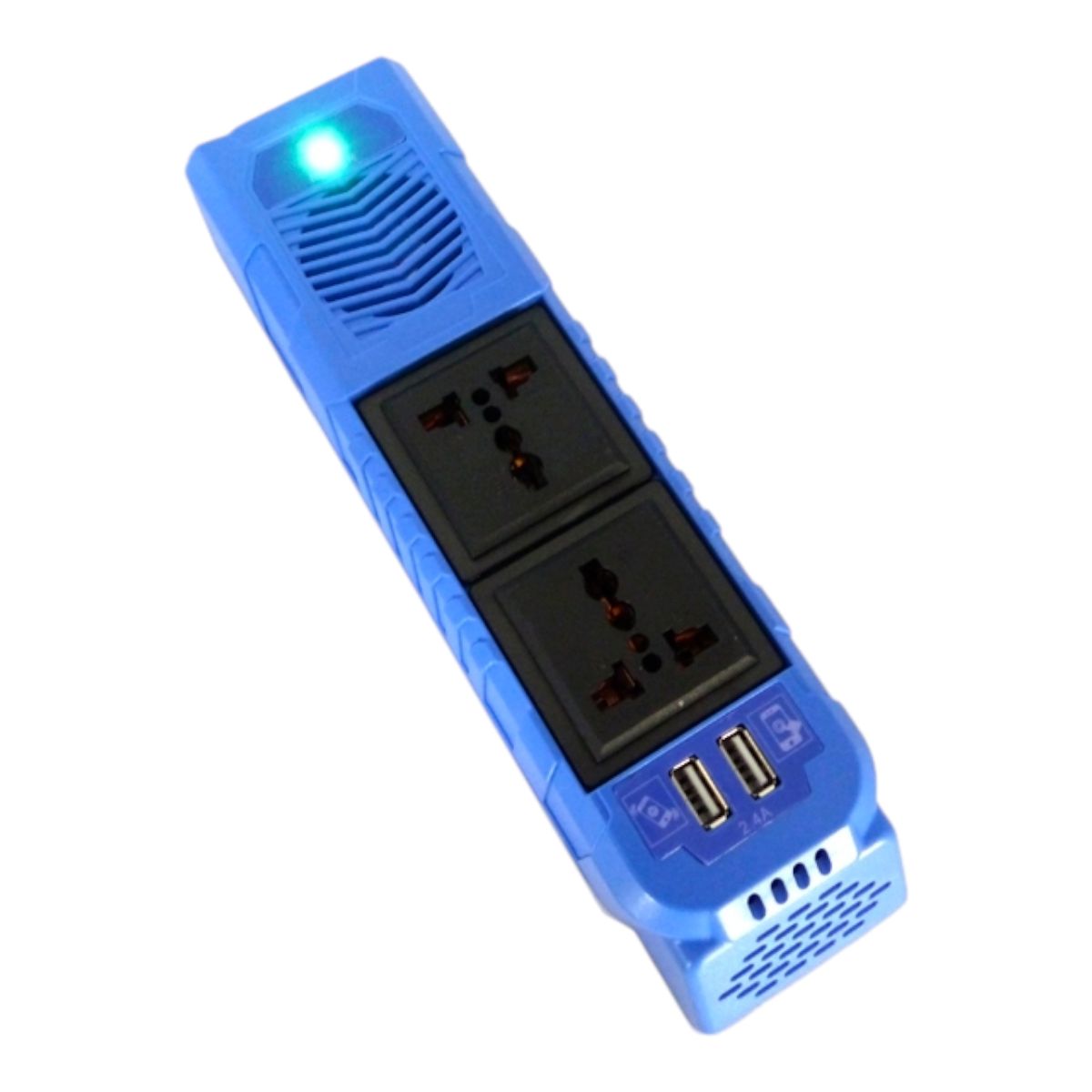 GENERICO - Inversor De Voltaje De 12 V 200 W Con 2 USB Y Pinzas