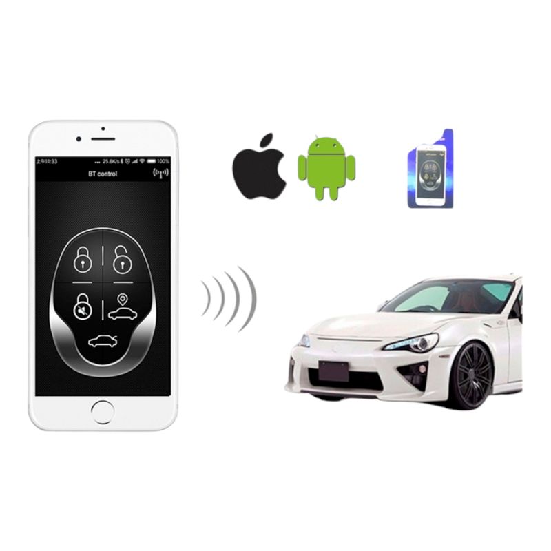 GENERICO - Alarma Auto Con Aplicacion Smart Codigo Variable IOSAndroid