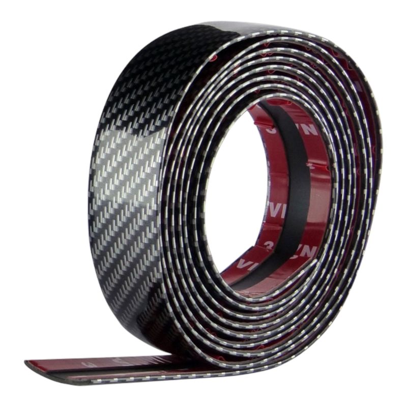 GENERICO - x2 Moldura Universal Diseño Carbon 2.5 Metros
