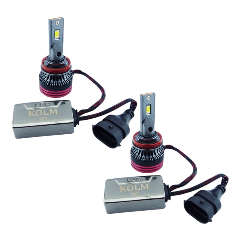 GENERICO - x2 Ampolleta Kit LED H-11 Y 20000 Lumenes Con Ventilador