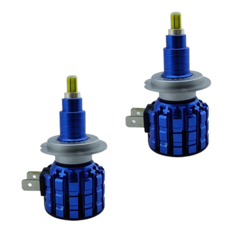 GENERICO - x2 Ampolleta Kit LED H-7 Mod Turbo 360 Light 6 Caras Grafito