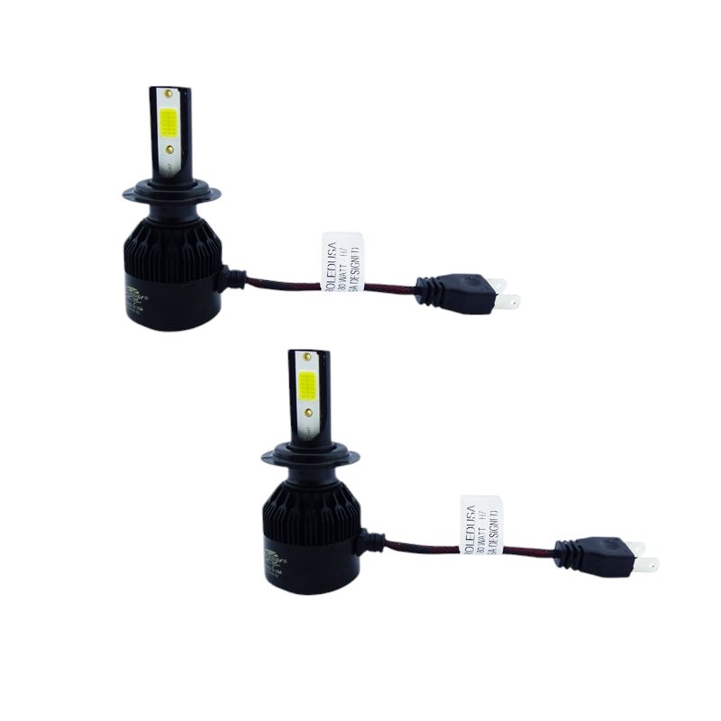 GENERICO - x2 Ampolleta Kit LED H-7 Modelo P-80W De 80 Watt Y 8000 Lm