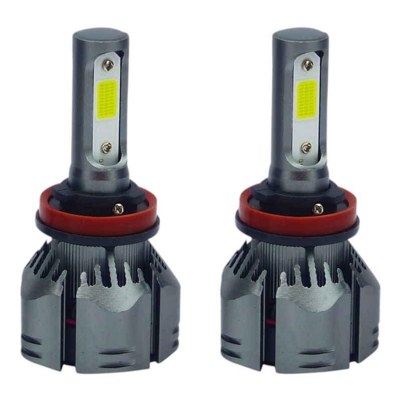 GENERICO - x2 Ampolleta Kit LED H-11 12000Lm 12-24V Con Ventilador