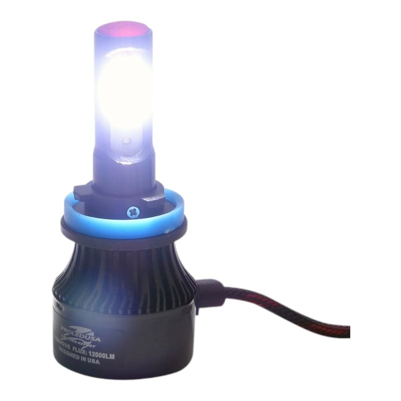 GENERICO - x2 Ampolleta Kit LED H-11 120 Watt 12.000 Lm 12/24V