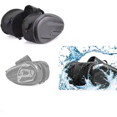 GENERICO - Alforjas rigidas Expansibles Textura Fibra Para Motos 58L