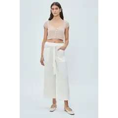 IO - Pantalon Liso Crudo