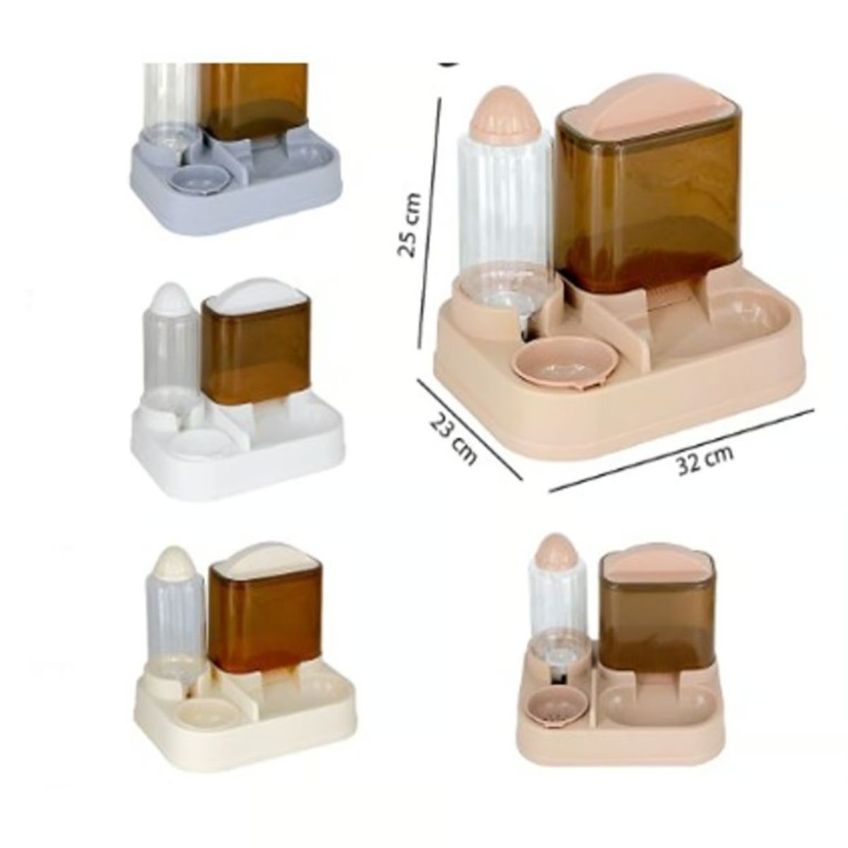 GENERICO - Dispensador Automático Comida Agua Pará Mascotas Perros Gato