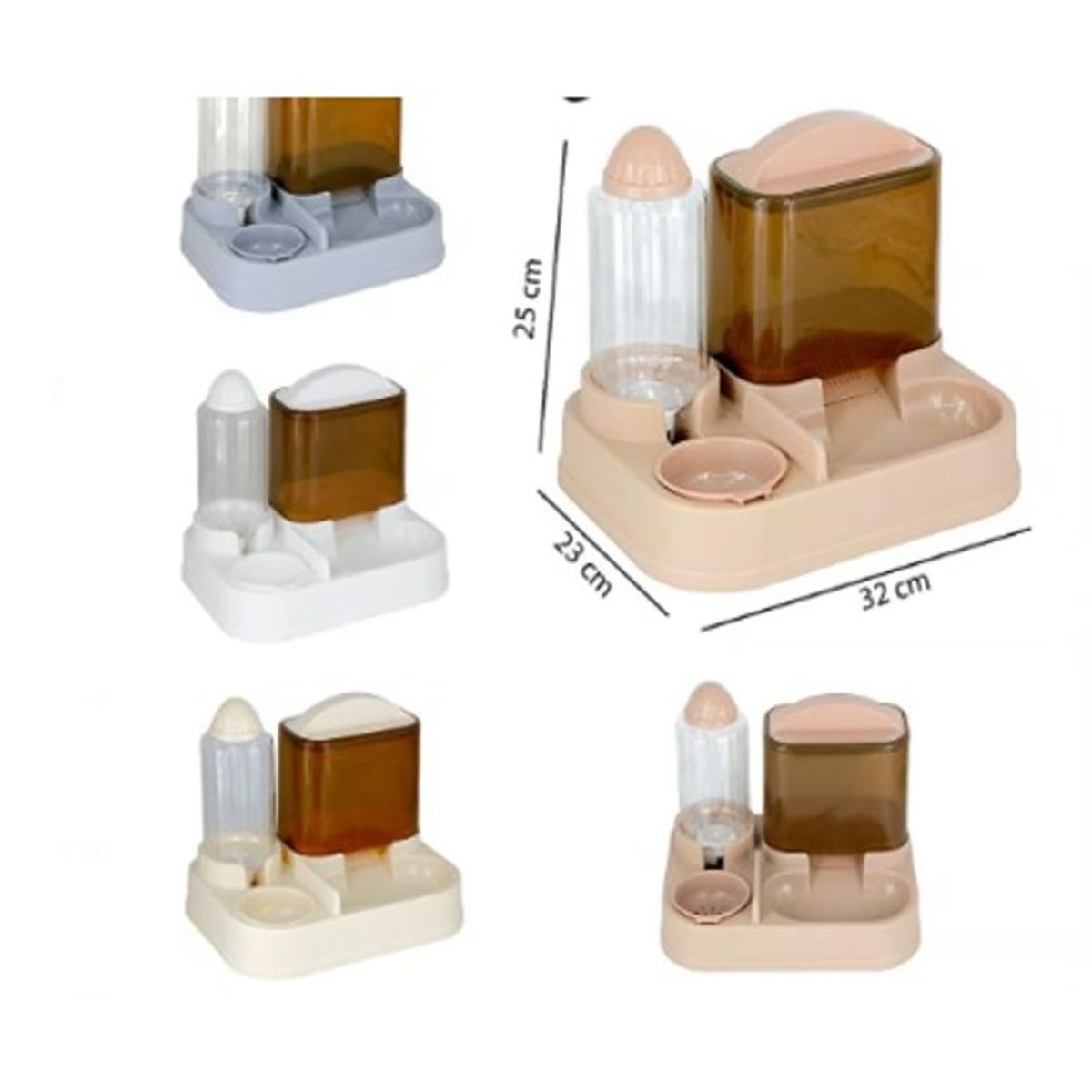 GENERICO - Dispensador Automático Comida Agua Pará Mascotas Perros Gato