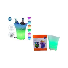 GENERICO - Hielera Parlante Cubetera Led Rgb Bluetooth Grande 5Lts